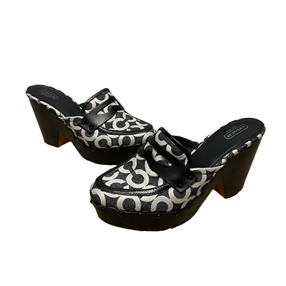 COACH Women’s Nalina Studded Signature Platform Clogs
